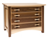 Click here to see On Vermont Times walnut and maple jewelry chest larger