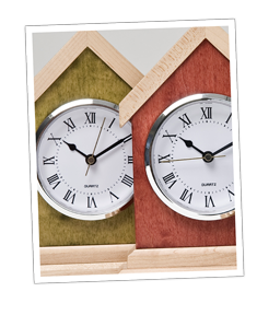 Click here to see On Vermont Time's collection of miniature clocks.